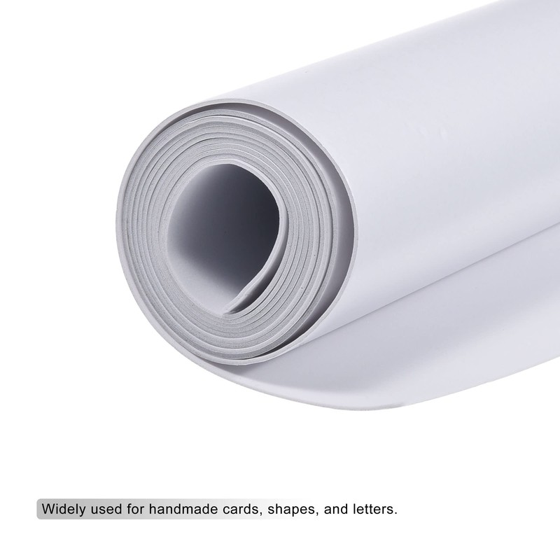 MECCANIXITY EVA Foam Sheets White Self Adhesive Back 6.56ft x
