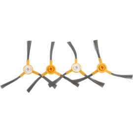 Cepillos laterales de repuesto para aspiradora robot, nailon, paquete de 4