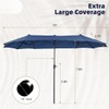 MFSTUDIO 13ft Outdoor Patio Umbrella, Double Sided Large Rectangular Umbrella