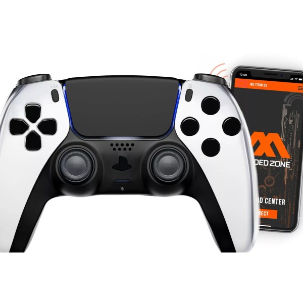 Sony Chrome Silver Smart Rapid Fire Custom Modded Controller compatible
