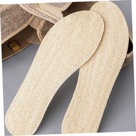 KOMBIUDA 1pair Loofah Insoles for Men and Women Breathable Shoe Pads for Foot Care Moisture Absorbent Lightweight and Portable for Walking and Sports