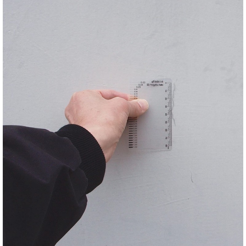 Niigataseiki SK Crack Measure, Quick Level, Card Type, CM-CKD, Transparent