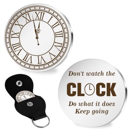 Funny Inspirational Gifts for Women Men Motivational Deployment Gift Pocket Hug Token with Leather Keychain Graduation Coworker Leaving New Job Divorce Gifts for Him Her Coworkers Employee Staff