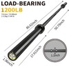 POWER GUIDANCE Olympic Barbell Bar, 7ft Strength Training Bar for