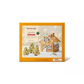 Favorite Day Ready To Build Log Cabin Gingerbread  Kit. 32.66 oz.