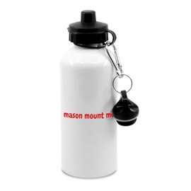 New Spirit Original Red text mason mount me water bottle with clip, football, footy, football player, england, football, coming home, drinks bottle, drinks cup, water cup, water
