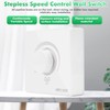 DEWIN Wall Switch, 86 Type Ceiling Fan, Speed Controller, Wall
