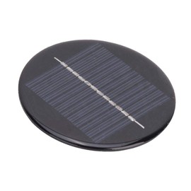 T best 4Pcs High Efficiency Round Solar Panel, 6V 80MM Diameter Polycrystalline Silicon, Multi-Color, 0.5W, 6V, 0.1A