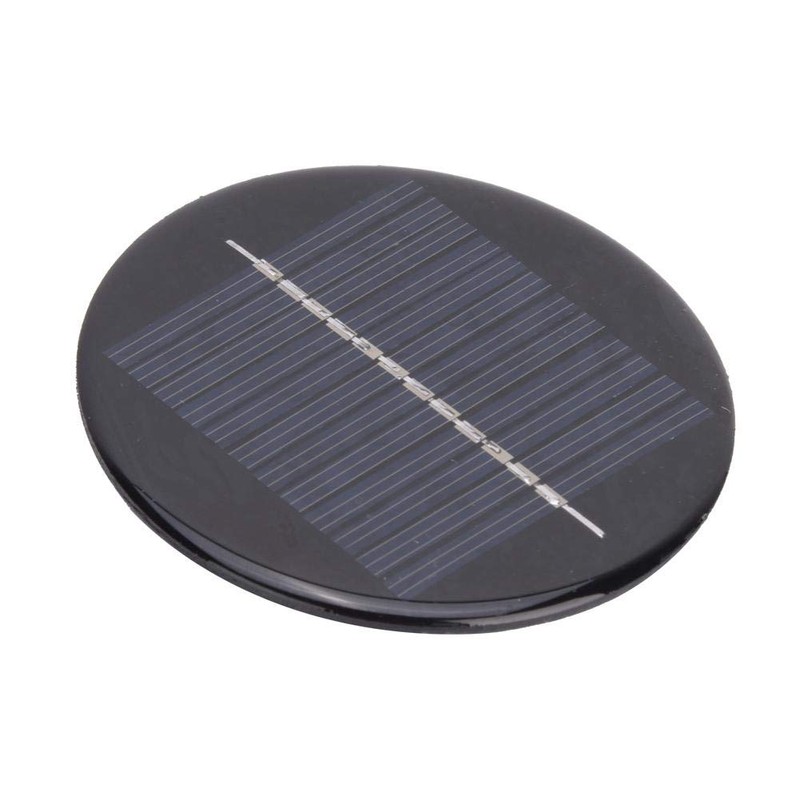 T best 4Pcs High Efficiency Round Solar Panel, 6V 80MM