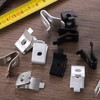 sourcing map 40 Pcs Shelf Bracket Clips, Cabinet Shelf Clips