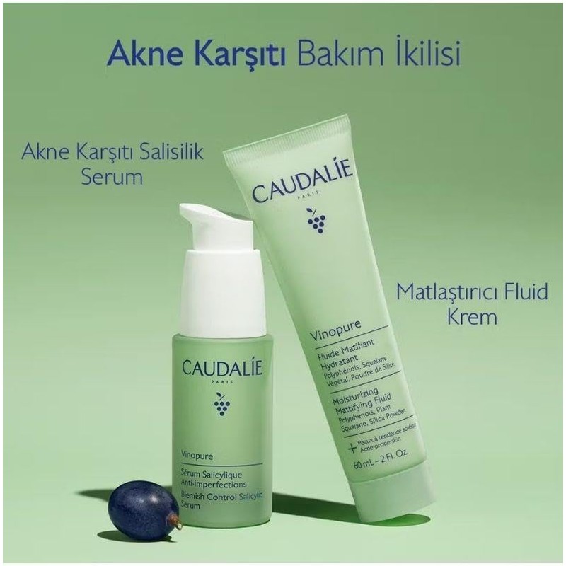 Caudalie Vinopure Fluido Matificante Hidratante - 60 mL