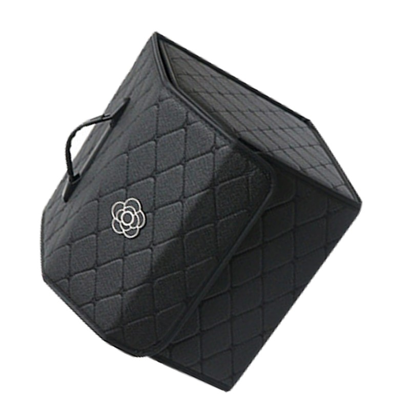 Car Trunk Storage Organizer High Capacity Multipurpose Pu Leather Portable