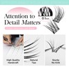 BEYELIAN CDD01+ CDD09 Individual Eyelashes, Cluster Eyelashes, 144 Pieces, 10-16