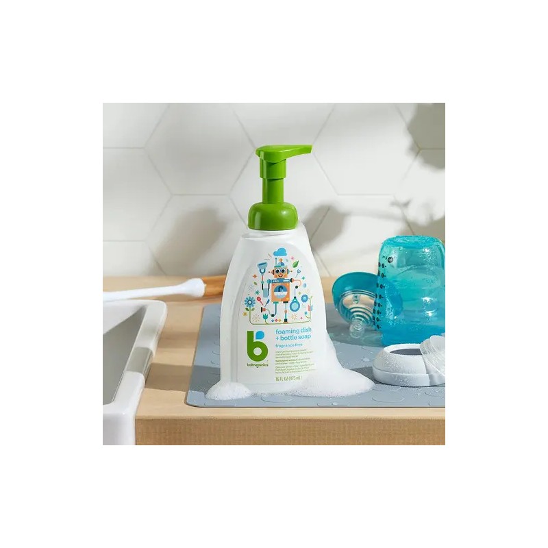 Babyganics Jabon Espumoso Para Platos Y Botellas, Botella De