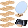 Cinnvoice 10 Pcs Embroidery Hoop Display Embroidery Hoop Wooden Base