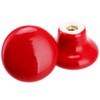 SINJEUN 32 Pack Red Ceramic Cabinet Knobs, 1.25x0.9 Inch Round