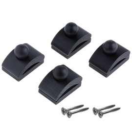 Precision Quilting Tools Classy Clamps Wooden Quilt Wall Hangers - 4 Small Clips (Black) and Screws for Walls Hangings - Tapestry and Quilts Hanger - Quilt Racks