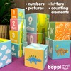 boppi Baby Stacking Blocks Dinosaur Toys with Letters and Numbers,