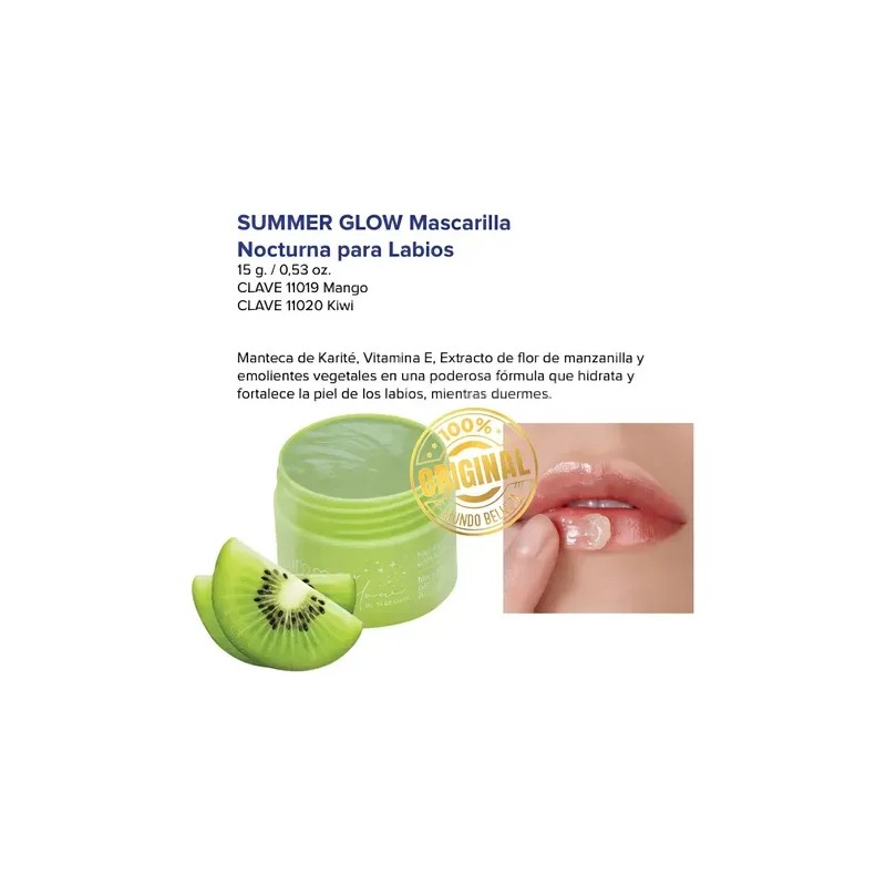 Mascarilla Nocturna Para Labios Kiwi Summer Glow Terramar