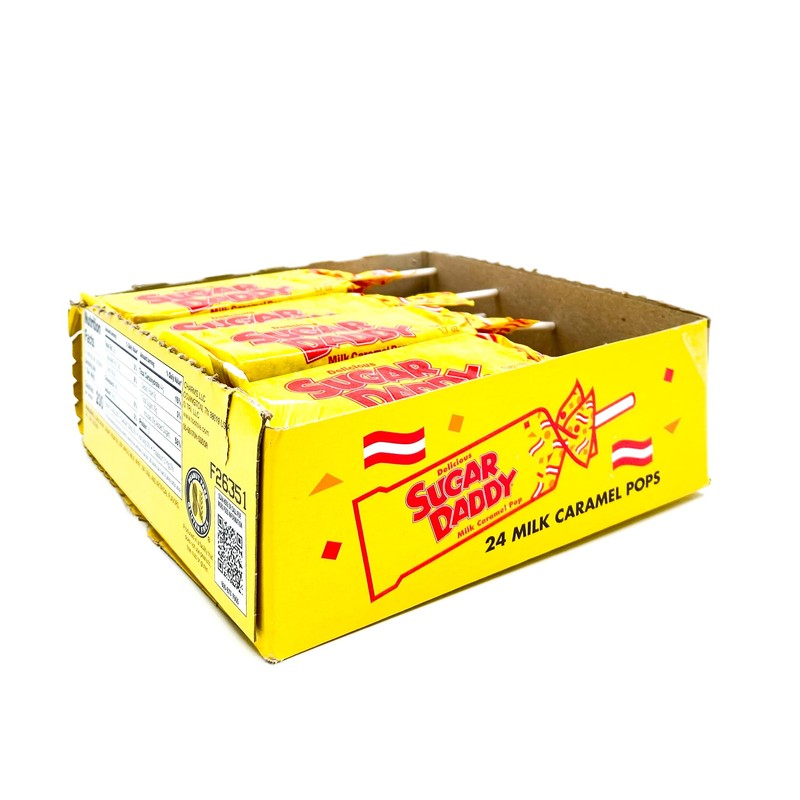 Sugar Daddy Milk Caramel Pop, 1.7-Ounce Pops (Pack of 24)