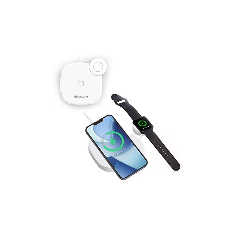 Gigastone 2-Pack 2 in 1 Dual Wireless Charging Pad 10W