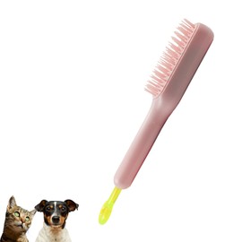 DEEUCHIS Scalable Grooming Brush for Small Dogs, Puppy Brush ， Soft Dog Brush for Shih Tzus, Yorkies, Maltipoos, Maltese (Pink)
