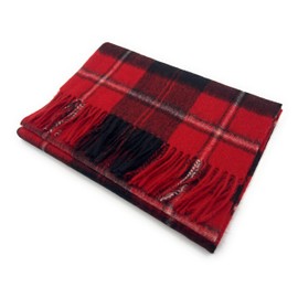 100% Soft Lambswool Clan Tartan Scarf Unisex 30cm x 180cm (Cunningham)