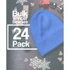 24 Pack Winter Beanies, Bulk Unisex Thermal Toboggan Hats Donation
