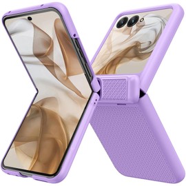 Miimall Compatible Moto Razr 50 Case Holster with Clip [Matte PC Shockproof Hinge Protection Lightweight Thin Wireless Charging Convenient Portable Stylish Anti-Fingerprint Drop Prevention Tempered