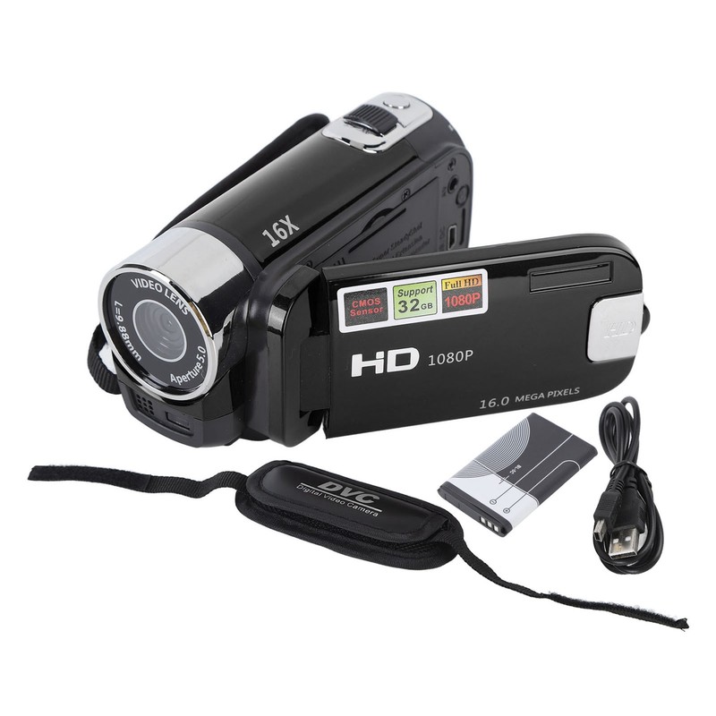 4K 48MP DV Camera 2.7in TFT Rotatable Screen 16x Digital