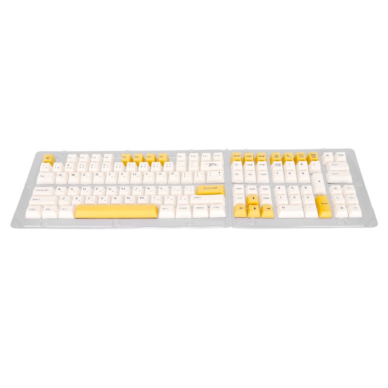 Keyboard Keycaps Bee Milk Subject PBT Material OEM Height Dye