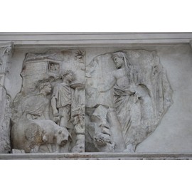 24x36 Gallery Poster, Relief Showing a Sacrifice Performed by Aeneas or Numa Pompilius