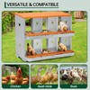 Metal Chicken Nesting Boxes, Two-Tier Chicken Egg Laying Box with