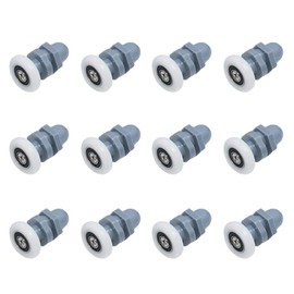 Pamtns Shower Cubicles Replacement Parts 12 Pieces Wheels for Shower Doors Pulleys Shower Cubicles Sliding Door Castors Bathroom Replacement Parts Set Replacement Parts Shower Cubicles Wheel Diameter