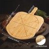 DSIOHFEI Bamboo Pizza Peel, 10 & 12 inch Pizza Cutting