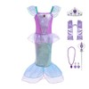 Dressy Daisy Vestido de Disfraz de Princesa Sirena con Corona
