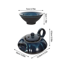 Ciieeo Tea Set Chinese Ceramic Teapot Cups Kung Fu Tea Set Decorative Kit Home Office