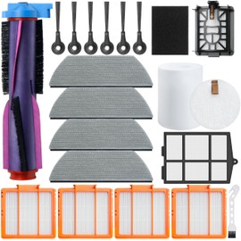 Bluearks 20Pcs Accessories Kit,Compatible with Shark AV2800ZE AV2810YE RV2820YE RV2820ZE Robot Vacuum,Main Brush, Filter Foam, Mop Pad,Side Brush Accessories Kit