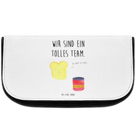 Mr. & Mrs. Panda Toast & Jam Cosmetic Bag, White, Hand Drawn