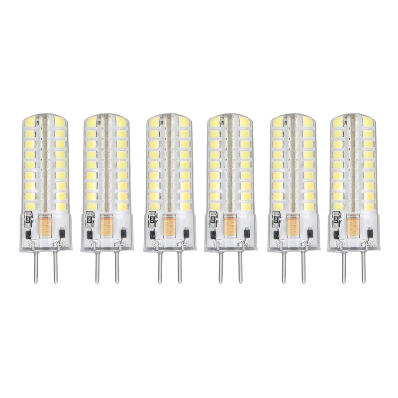 6Pcs GY6.35 LED Bulb 7W AC DC12V 700lm 72 LEDs