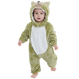 MICHLEY Unisex Baby Boy Girl Hooded Romper Winter Animal Cosplay Jumpsuit Outfit, Horse, 6-12months, Size 80