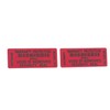 Tamper Evident Security Labels Stickers X 100 red with Void