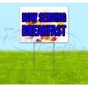 Now Serving Breakfast (18" X 24") Yard Sign, Quantity Discounts,