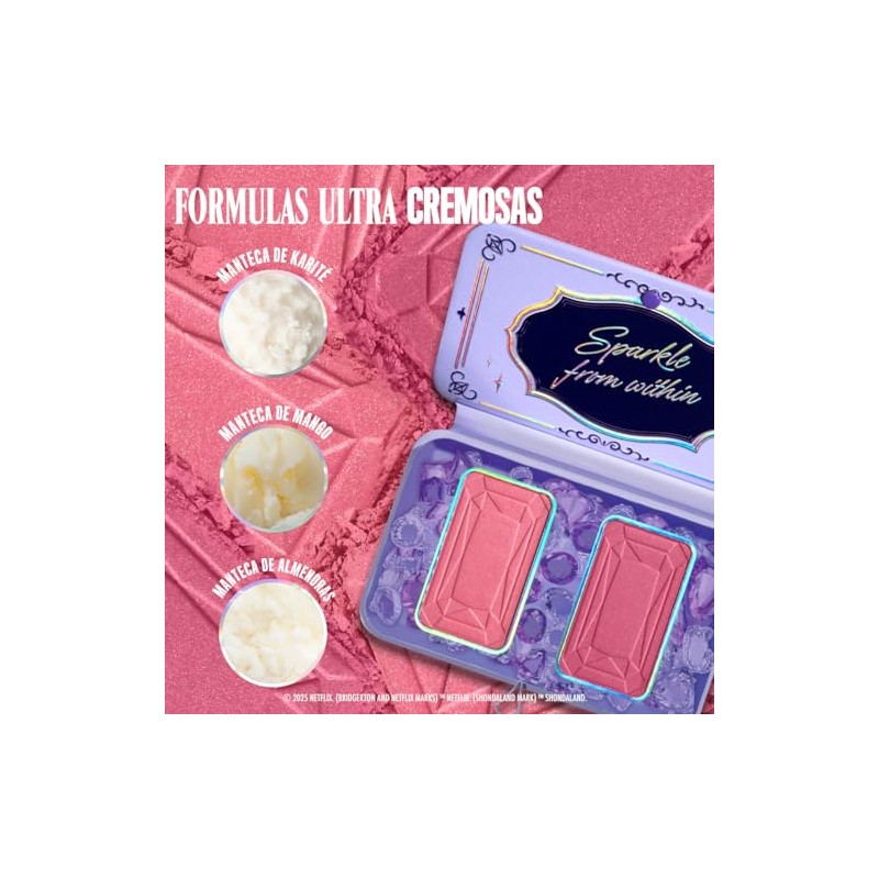 Nyx Professional Makeup, Bridgerton Paleta de Rubor, Tono: Lady in