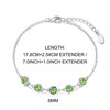 Philip Jones Light Green Crystal Chain Bracelet Created with Zircondia®