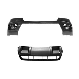 Front Bumper Cover & Skid Plate Compatible with 2015 2016 2017 2018 2019 2020 Chevy Colorado 23484644 GM1000993 GM1095204 22893870