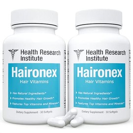 Haironex - All-natural formula -Healthy Hair Growth Supplement - 2pck-60 capsules - Hair thickness-Luster and Shine-Optimum Nutrient Delivery (2)