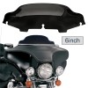 Protek 6" Black Windscreen Windshield for 1996-2013 HarleyTouring Electra Street