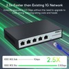 SODOLA 5Port Multi-Gigabit Unmanaged Network Switch,|5 x 2.5GBASE-T Ports,128Gbps Switching