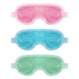 Asheyya 3 Pcs Cooling Eye Mask, Reusable Gel Beads Ice Eye Mask for Dry Eyes & Swollen Eyes